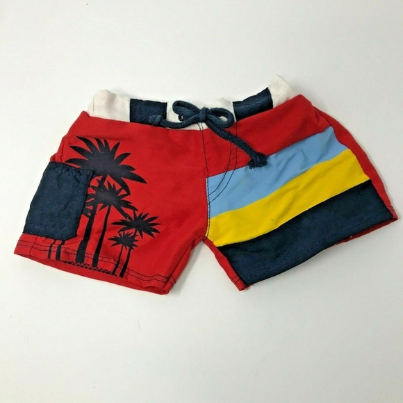 Teddy Bear Plush Stuffed Animal Tropical Trunks - Picture 1 of 3